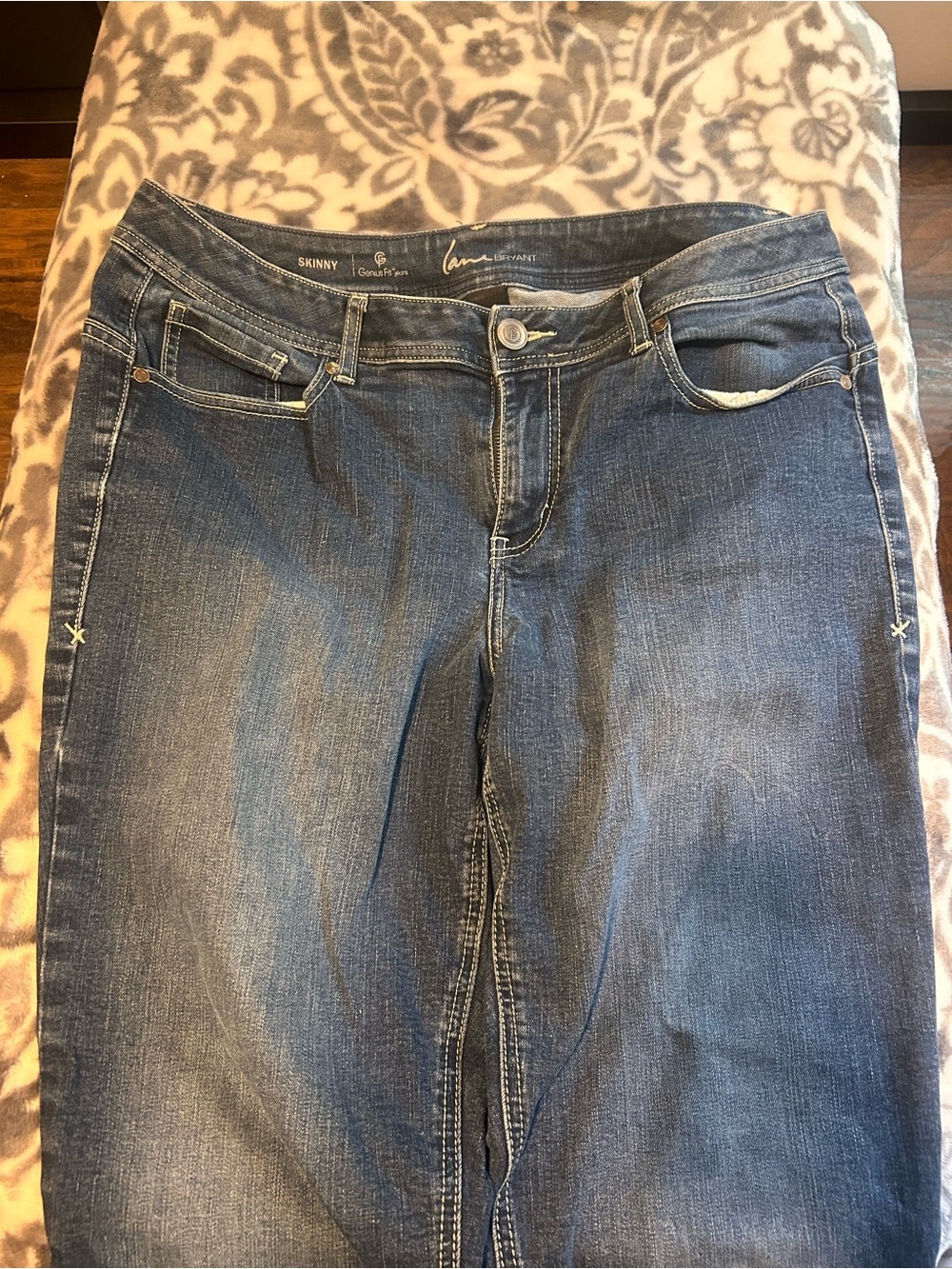 Lane Bryant Skinny Jeans in Medium Blue Wash